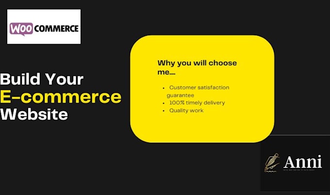 Gig Preview - Create ecommerce website using wordpress