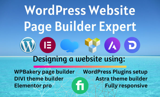 Gig Preview - Design wordpress website using wpbakery page builder