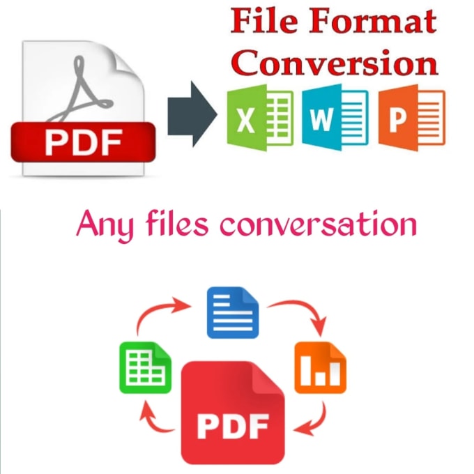 Gig Preview - Convert PDF into jpg, png,word, excel files or vice versa