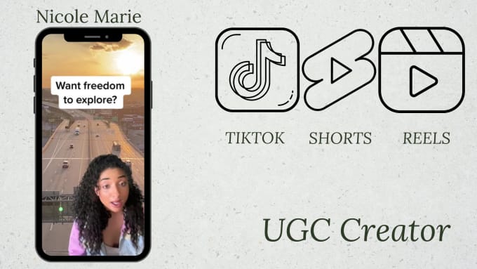 Bestseller - create ugc content for tiktok and reels