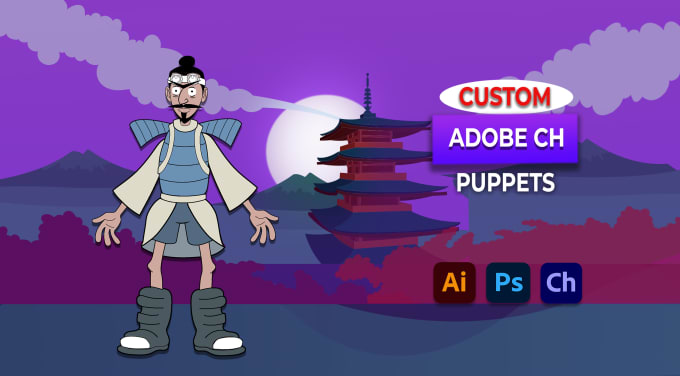 Gig Preview - Create and rig a puppet for adobe character animator