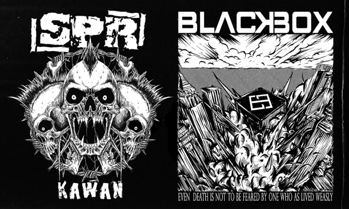 Gig Preview - Create amazing design dark art,horror illustration for t shirt design