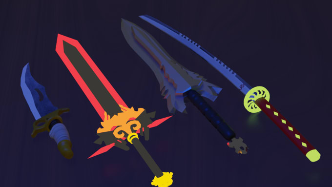 Gig Preview - Make 3d swords for roblox