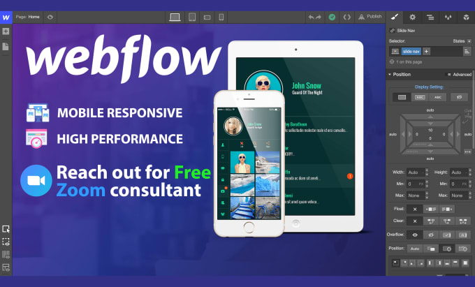 Gig Preview - Create, modify or rebuild your webflow website