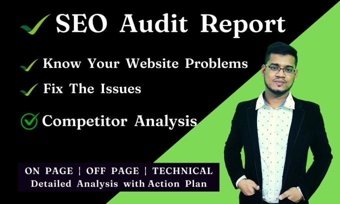 Gig Preview - Provide website SEO audit report, competitor analysis and action plan