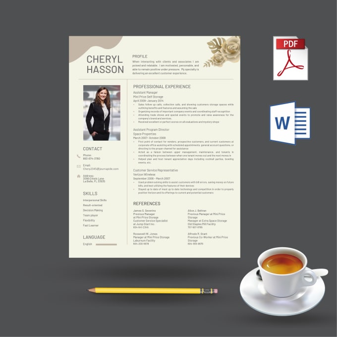 Gig Preview - Create or design professional resume or CV