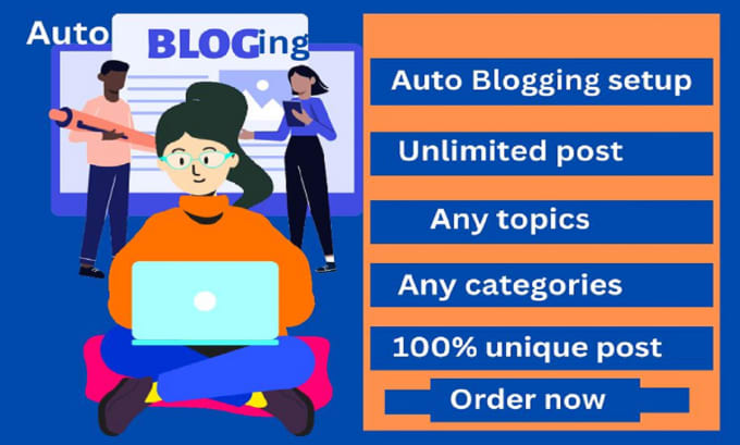 Gig Preview - Create a auto blogging on your website in 24 hours