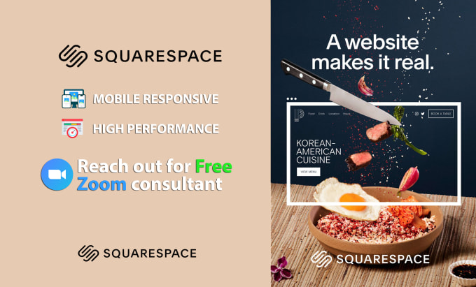 Gig Preview - Create, modify or rebuild your squarespace website