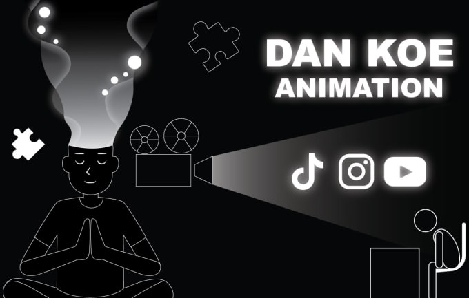 Bestseller - create minimalist dan koe style video for tiktok and reels