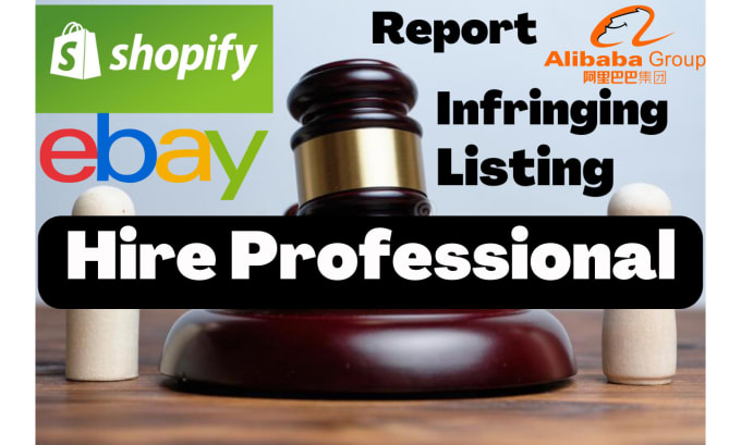 Gig Preview - Report infringing listing over shopify, etsy and alibaba group under dmca