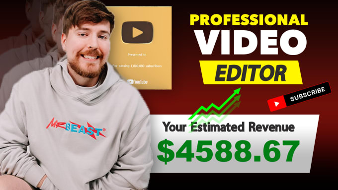 Gig Preview - Be your professional longterm editor for youtube videos