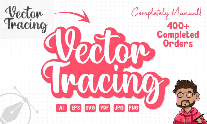 Gig Preview - Manually trace convert your logo, image, or sketch in vector