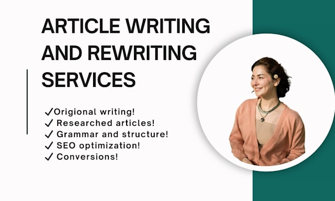 Gig Preview - Do unique engaging SEO blog writing and article rewriting