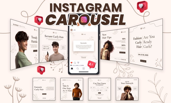 Gig Preview - Design amazing instagram carousel and social media posts