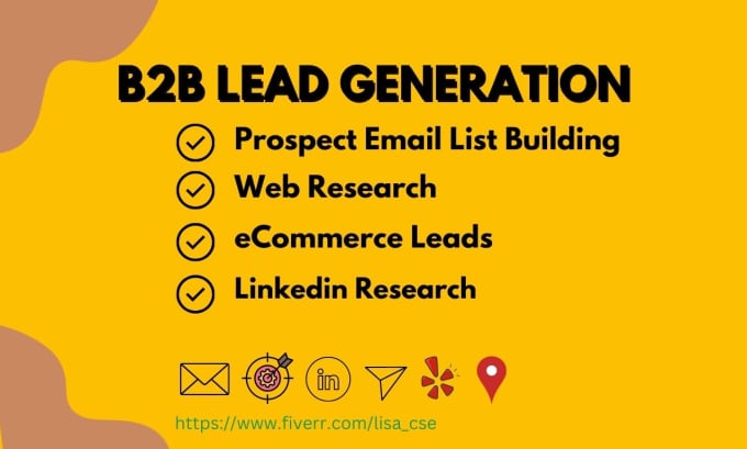 Bestseller - do b2b lead generation, prospect email list building for your business