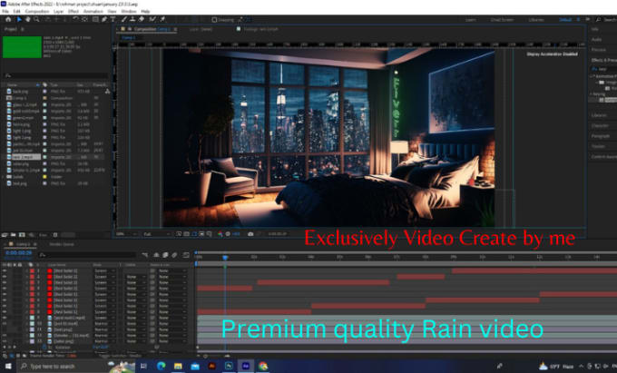 Gig Preview - Make cozy rain ambient video with natural sound,relaxing rain video