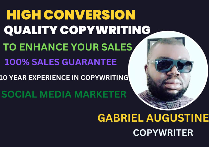 Gig Preview - Deliver quality conversion copywriting to boost your sales