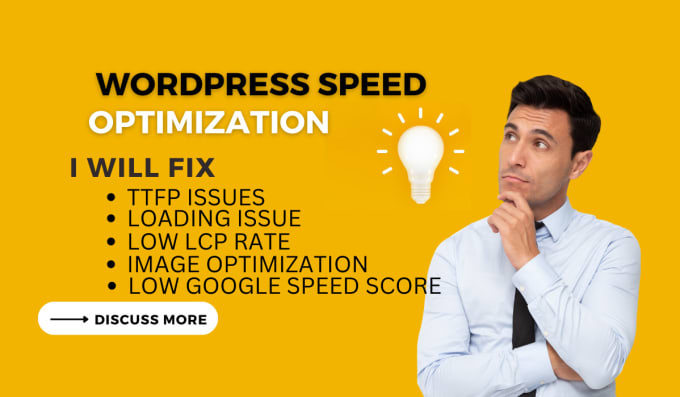 Gig Preview - Fix wordpress page speed optimization, low lcp ,ttfb issues