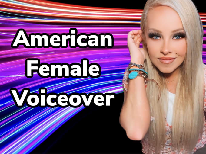 Gig Preview - Record an american female voiceover