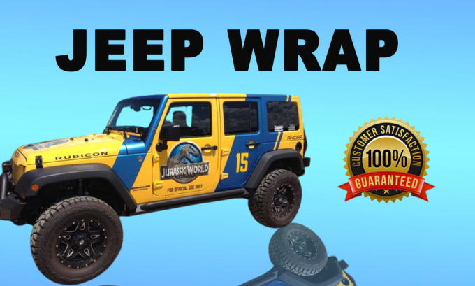 Gig Preview - Create professional jeep wraps, vehicle wrap, custom 4x4 jeep wraps design