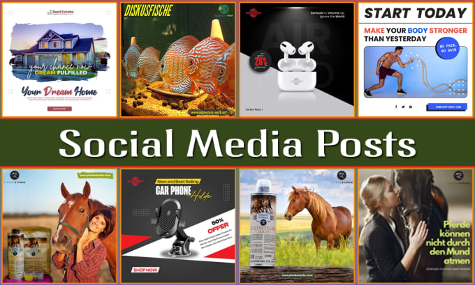 Gig Preview - Design creative and engaging social media posts for social media promotion