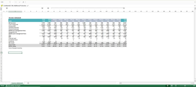 Gig Preview - Bring your financial reporting to life in excel