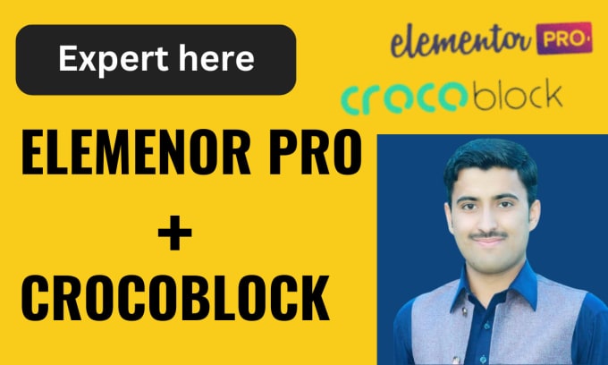 Gig Preview - Fix your wordpress crocoblock website using elementor