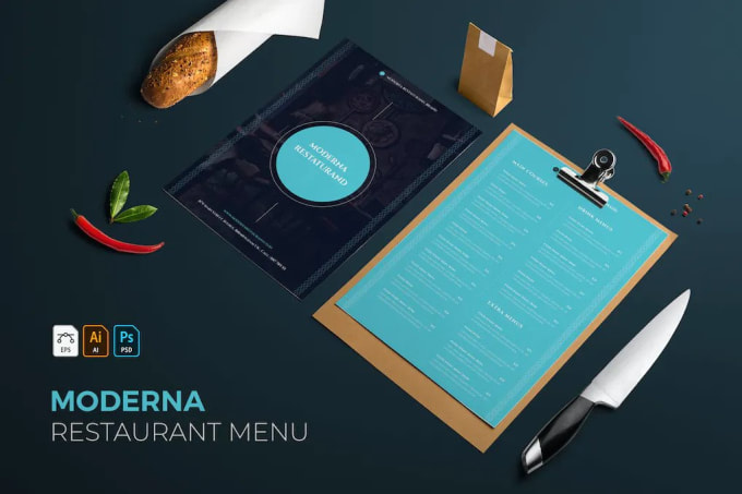 Gig Preview - Do menu design, food menu, restaurant menu, and price list