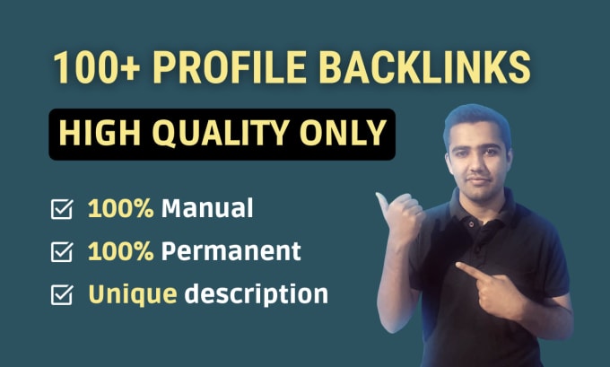 Gig Preview - Build 100 high authority profile backlinks manually