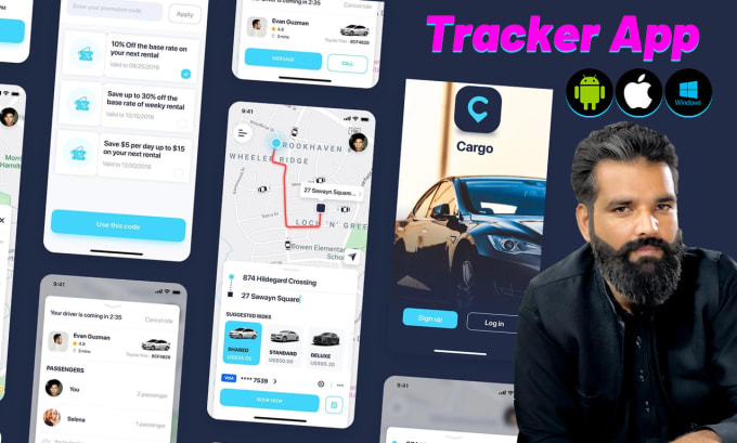 Gig Preview - Gps location tracking mobile apps developer flutter mobile apps developer