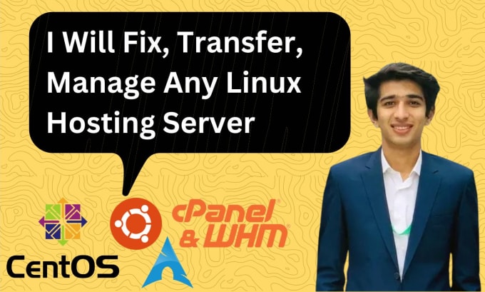 Gig Preview - Fix errors, bugs, transfer, manage linux hosting servers