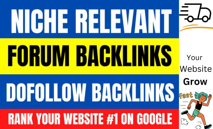 Gig Preview - Manually create premium forum backlinks off page SEO