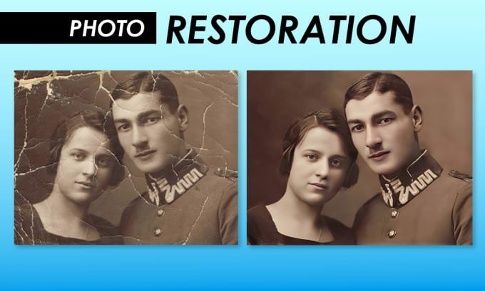 Gig Preview - Use ai to help restore, colorize, enhance your photos