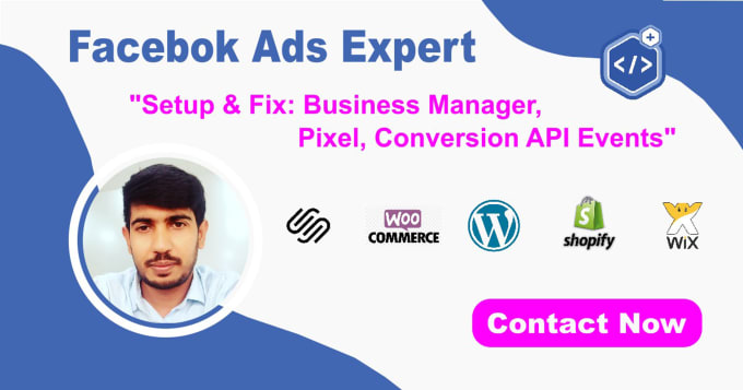 Gig Preview - Setup or fix facebook pixel conversion API for event tracking in ads manager