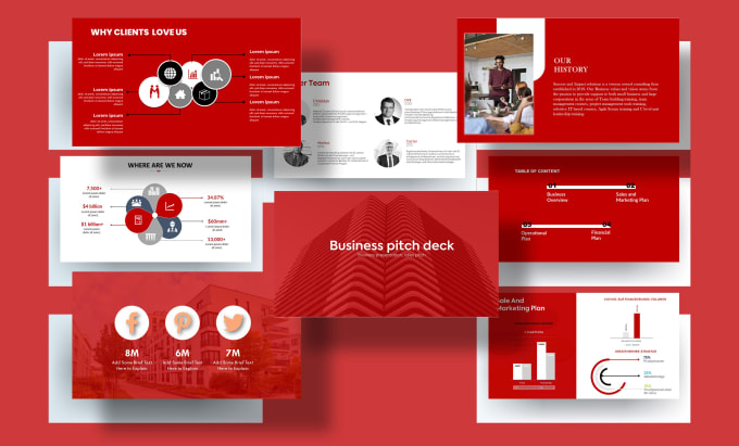 Gig Preview - Design business powerpoint presentation, business pitch deck, sales pitch