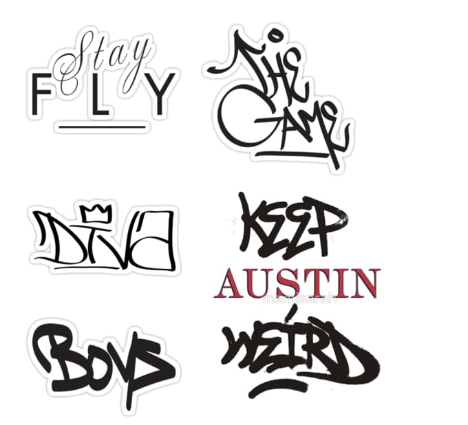 Gig Preview - Design custom graffiti message or names typography images with vector file