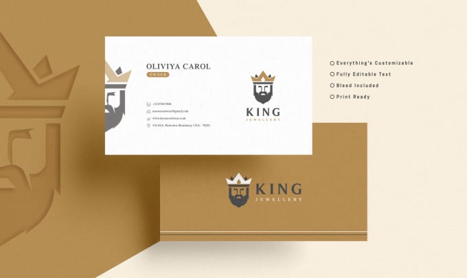 Gig Preview - Design modern minimalist business card and stationery