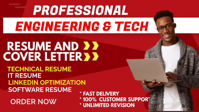 Gig Preview - Write engineering, technical, software engineering resume and cover letter