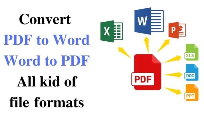 Gig Preview - Be your PDF to word converter, excel and all kind of format