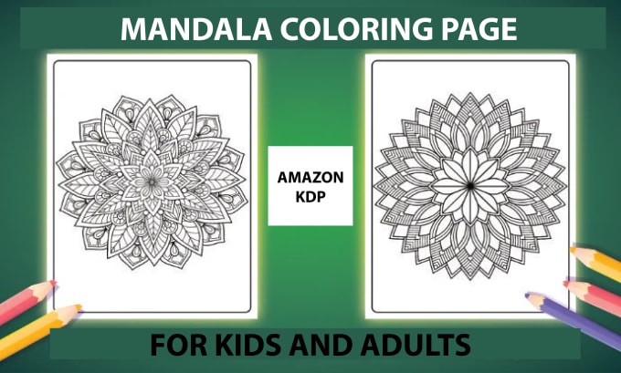 Gig Preview - Make unique adult mandala coloring pages for amazon KDP