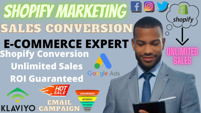 Gig Preview - Do shopify marketing sales funnel, SEO for ecommerce store