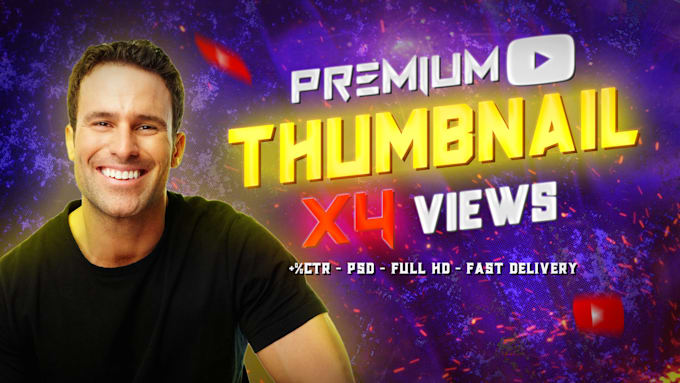 Gig Preview - Design amazing youtube thumbnails to boost your videos views