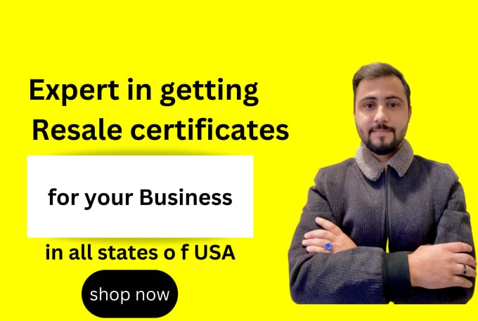 Gig Preview - Get resale certificates for your llc in all USA states