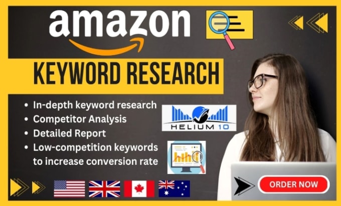 Bestseller - do amazon keyword research via helium 10 for listing and PPC