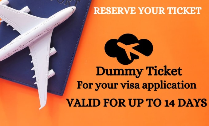 Gig Preview - Reserve verifiable dummy ticket for your visa application