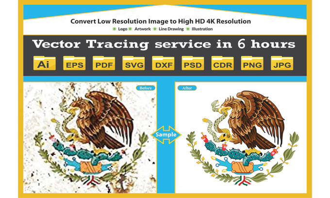 Gig Preview - Convert low resolution image to high resolution vector