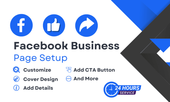 Gig Preview - Facebook business page create and setup professionally