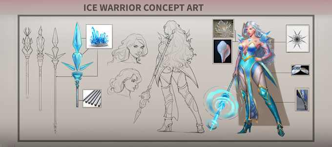 Gig Preview - Make dnd and oc character model sheet no ai