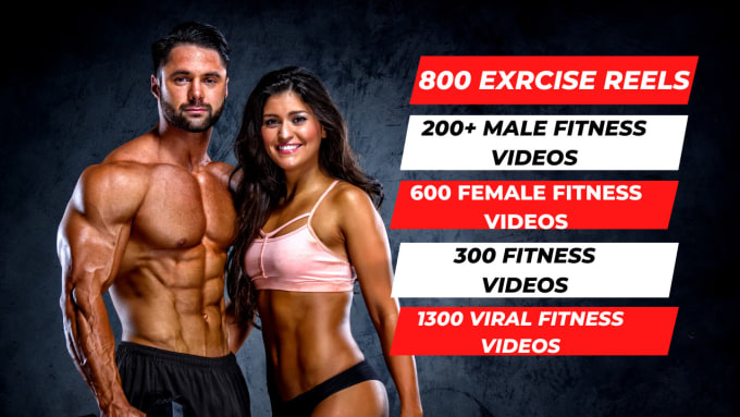 Bestseller - provide 3000 HD fitness instagram reel and youtube shorts