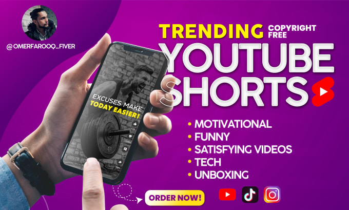 Gig Preview - Provide 50 trending youtube shorts of your desired niches